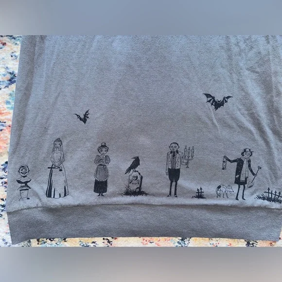 Disney Parks Haunted Mansion Long Sleeve Shirt 👻 | Unisex | Gray | Size M - Picture 10 of 12
